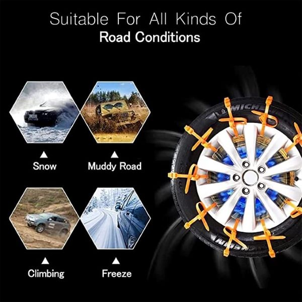 Christmas Hot Sale 48% OFF - Snow Chains Anti-Slip Tire Wheel Cable - BUY 3 GET FREE SHIPPING NOW