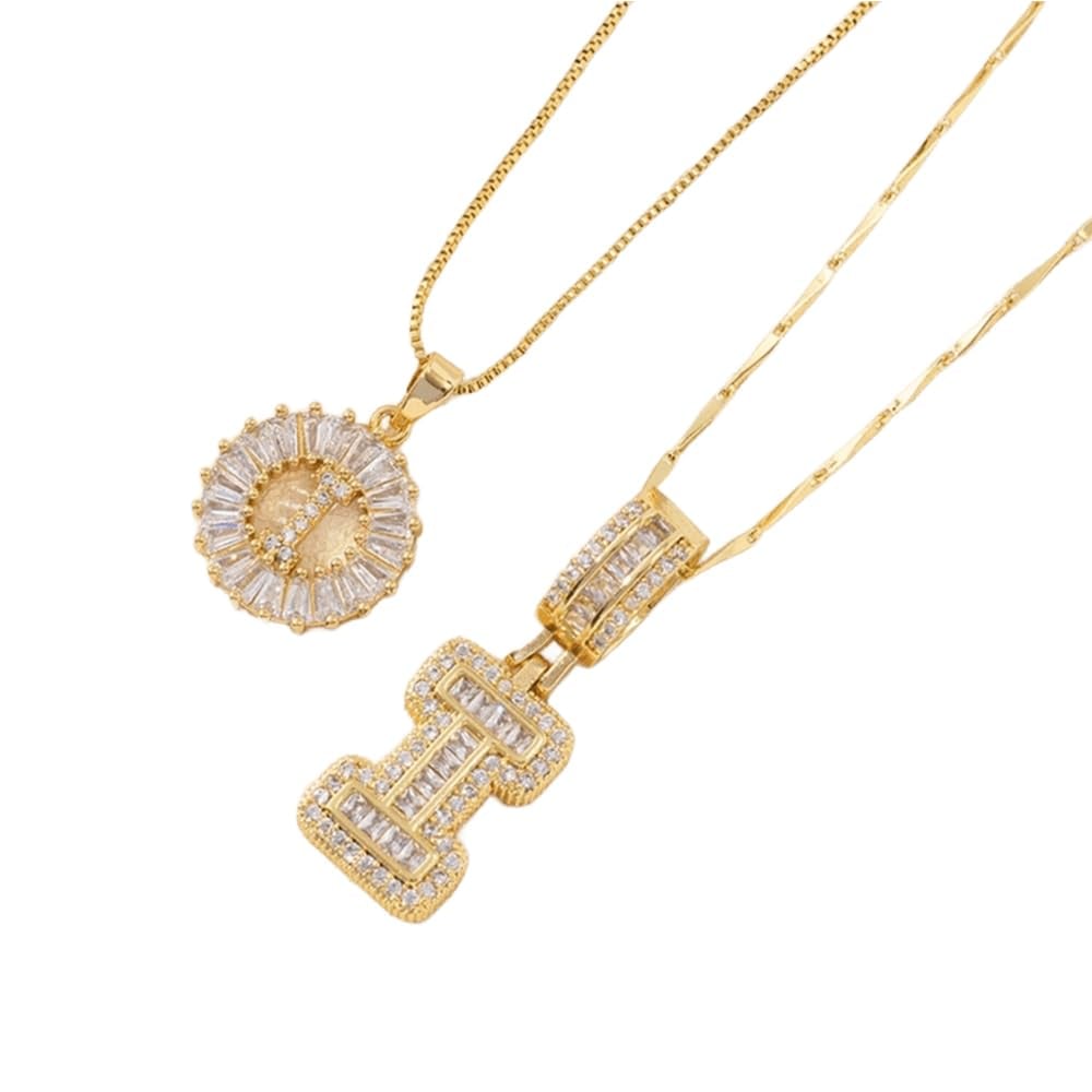 [LAST DAY 49% OFF]  🔥Initial Letter Pendant Necklaces - 2 Pack