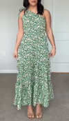 Women's One Shoulder Printed Casual Dress