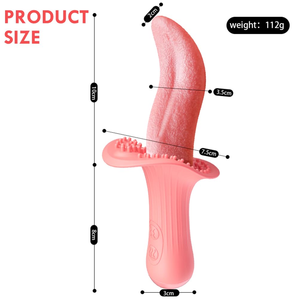 Rose Realistic Tongue Licking Massage Vibrator