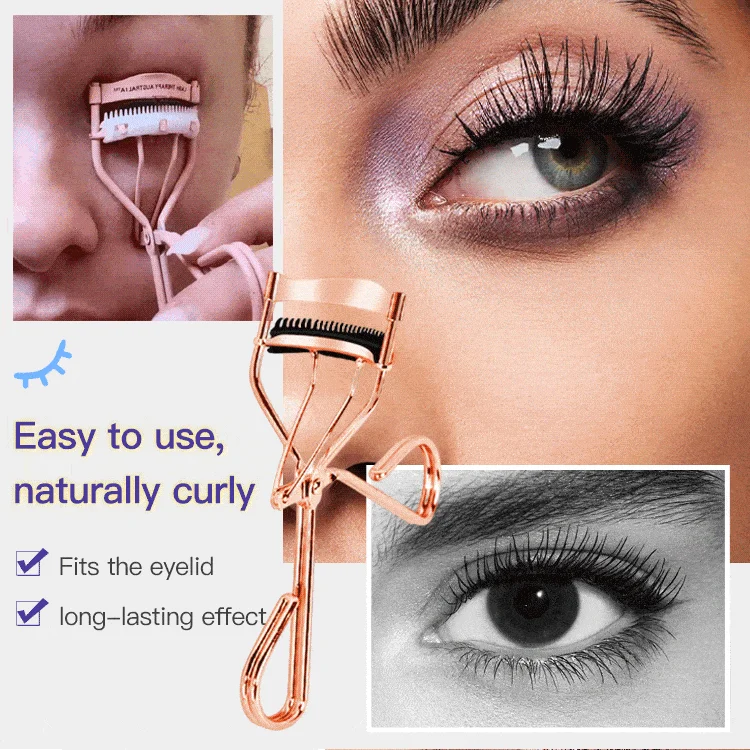 ⏰BUY 1 FREE 1🔥2023 New Eyelash curler with brush Makeup Tools