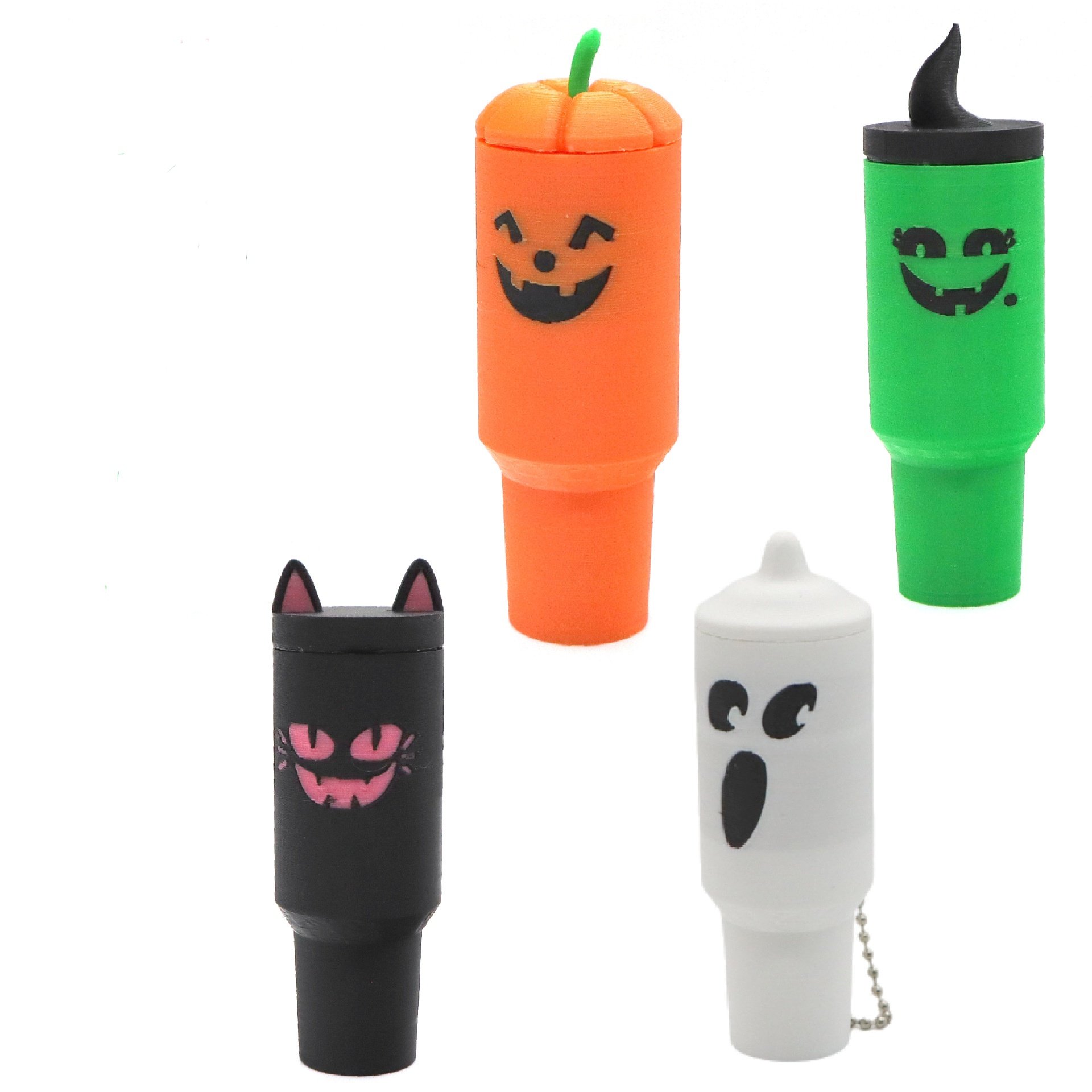 🎁TikTok Last Day Sale - 70% OFF🎉Lipstick Anti-Loss Keychain — Dual Themes: Halloween Pumpkin & Christmas Reindeer（With a key ring）