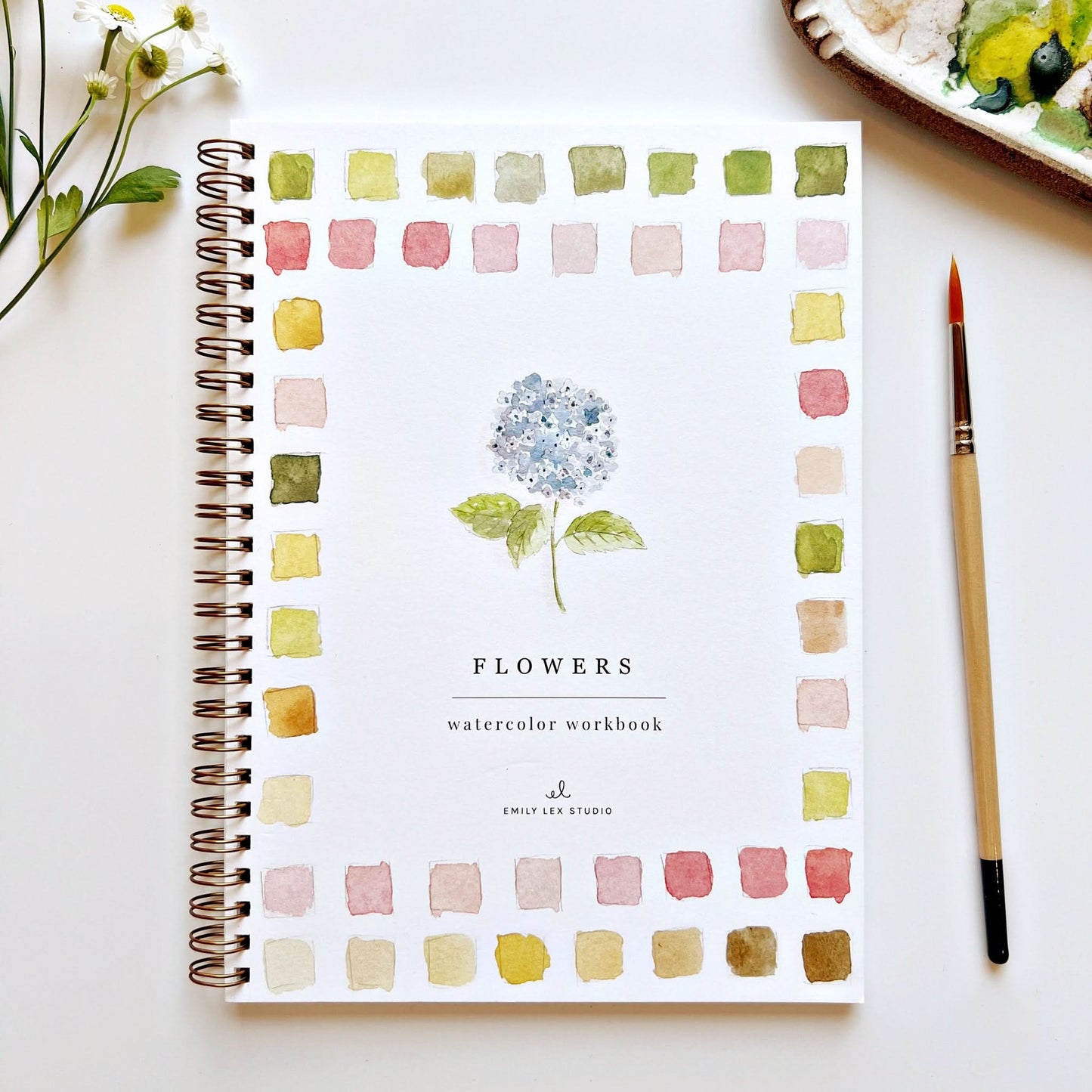 💐Flowers Watercolor Workbook