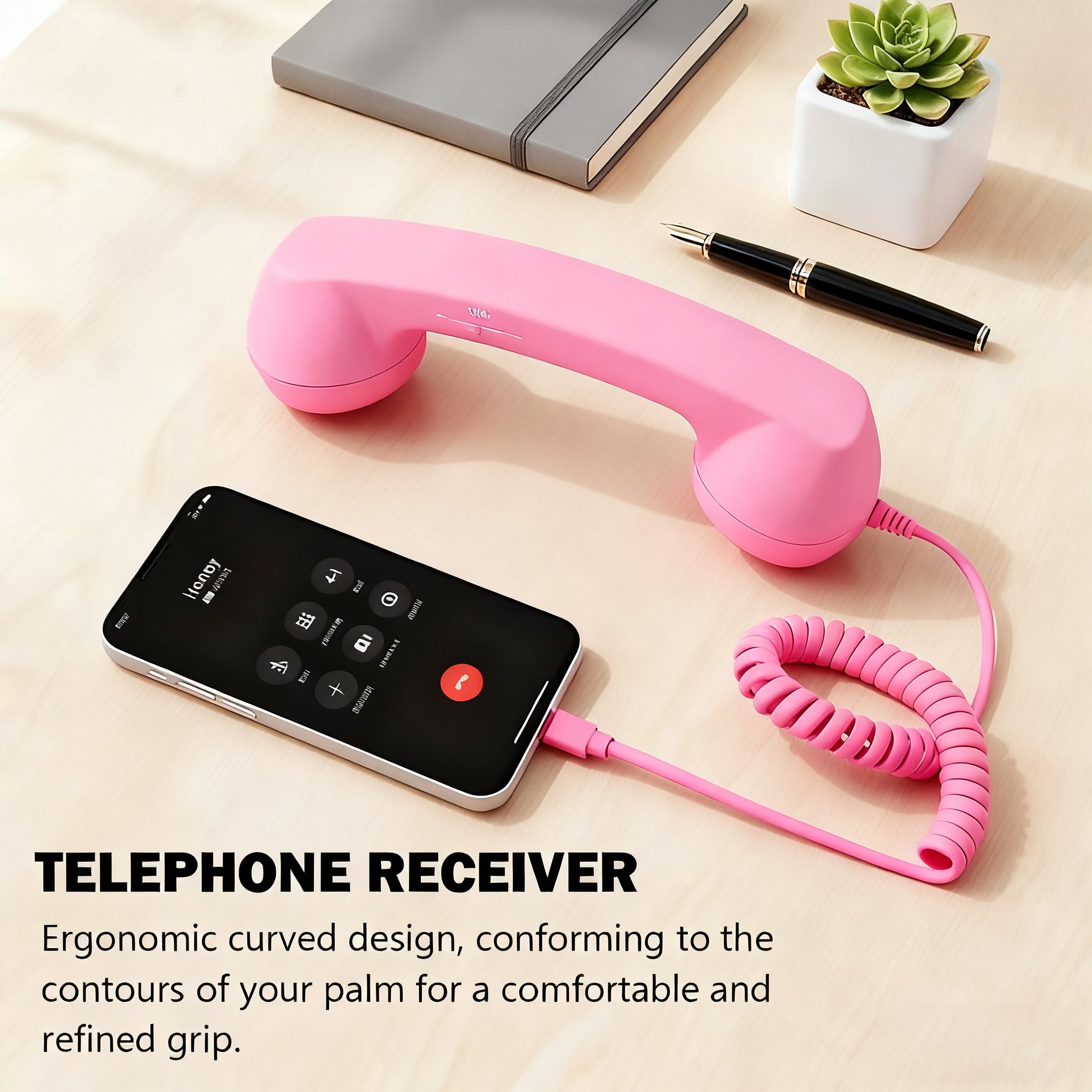 🔥Last Day 50% OFF - Retro telephone style landline handle receiver