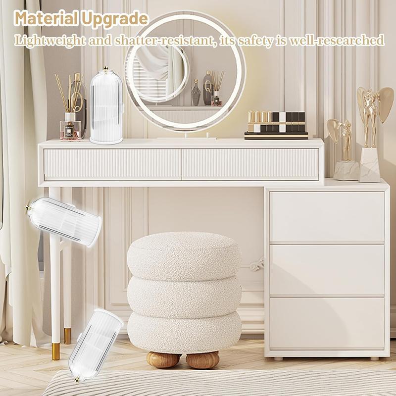 🪥 Dustproof Rotating Toothbrush & Makeup Brush Holder
