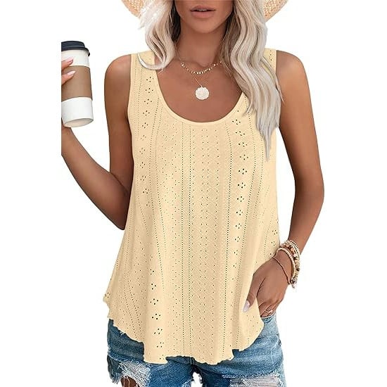 🔥Heißer Verkauf 70% Rabatt🔥Women's Vest ärmellos Rundhalsausschnitt Casual Sommer