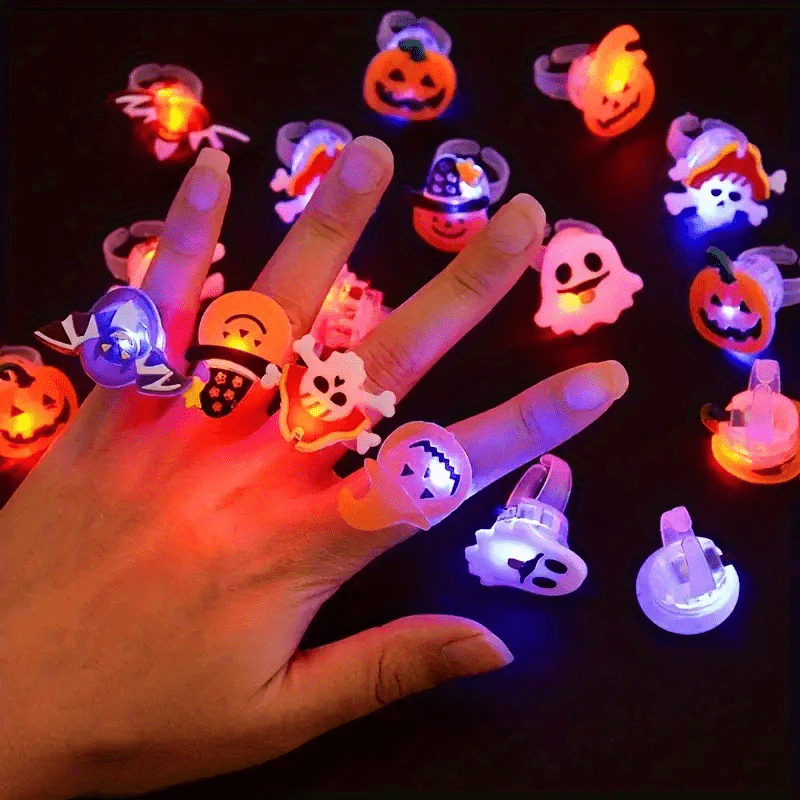 🎁TikTok Last Day Sale - 70% OFF👻LED Glow-in-the-Dark Halloween Rings