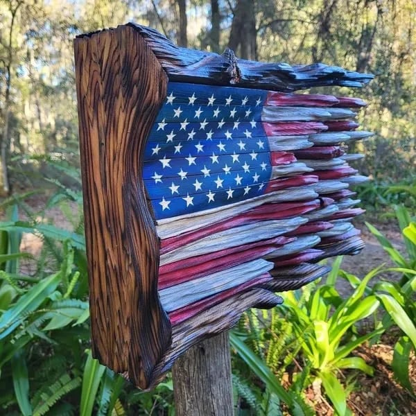 🔥Last Day Flash Sale - 53% OFF🔥 -Wooden American Flag🔥BUY 2 FREE SHIPPING🔥