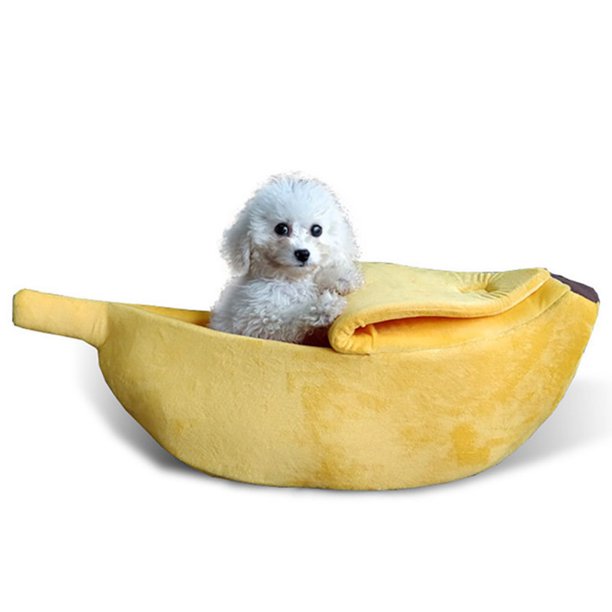 Funny Banana Cat Bed House Cute Cozy Cat Mat Beds