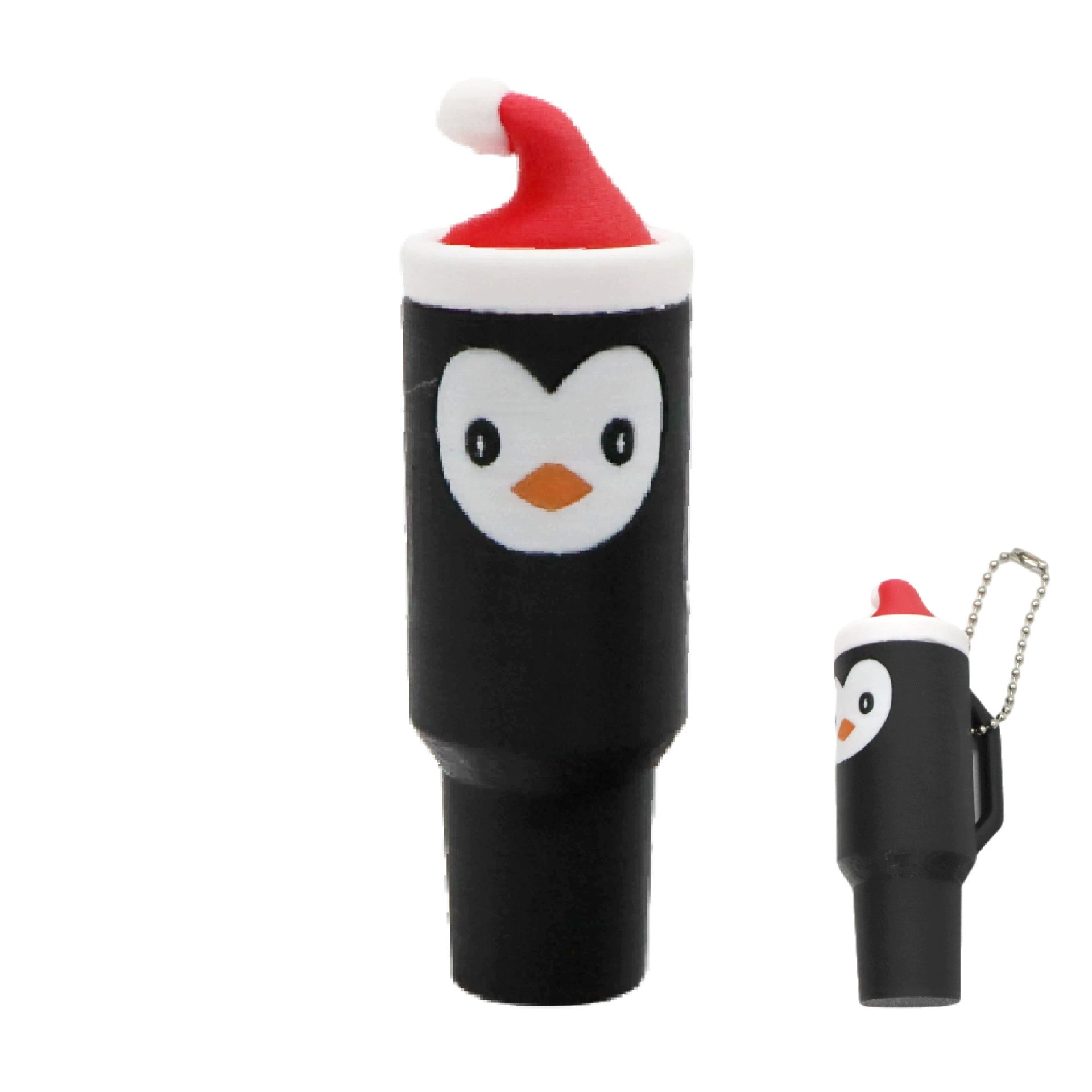 🎁TikTok Last Day Sale - 70% OFF🎉Lipstick Anti-Loss Keychain — Dual Themes: Halloween Pumpkin & Christmas Reindeer（With a key ring）