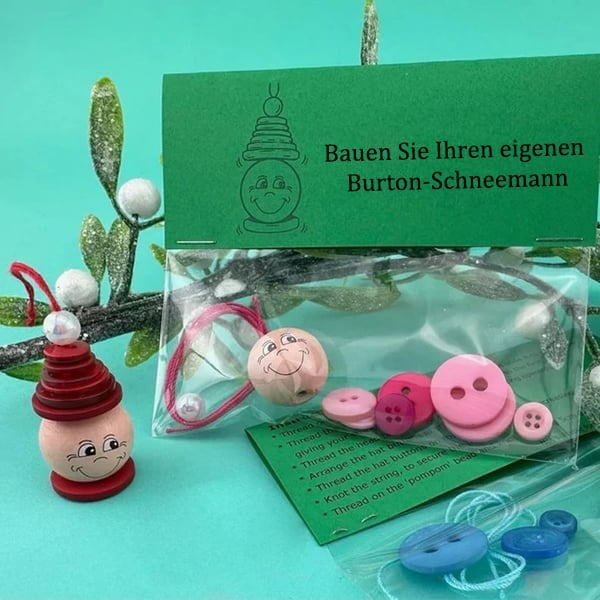🔥Kaufe 3 Erhalte 1☃️DIY-Knopf-Schneemann-Ornament-Kit