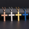 ✞ Stainless Steel Cross Pendant Memorial Jewelry - Live With Me Forever