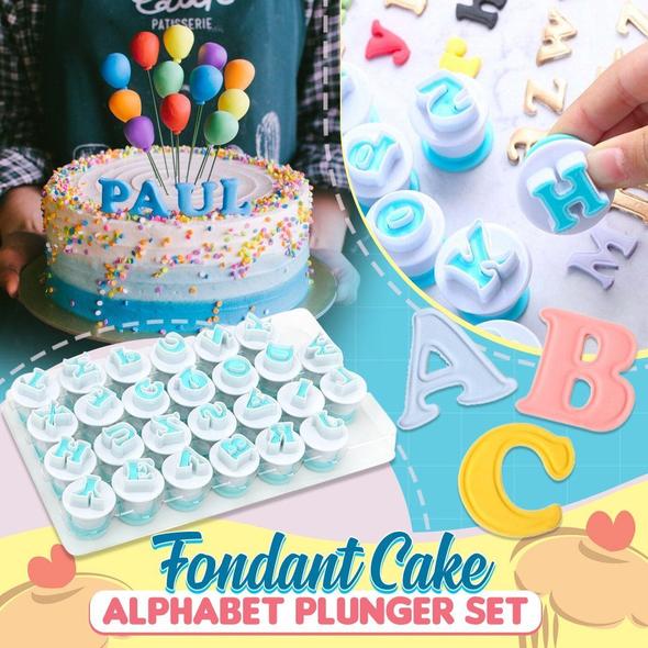 (Woman's Day Sale-Save 50% OFF) Alphabet Fondant Plunger Cutter