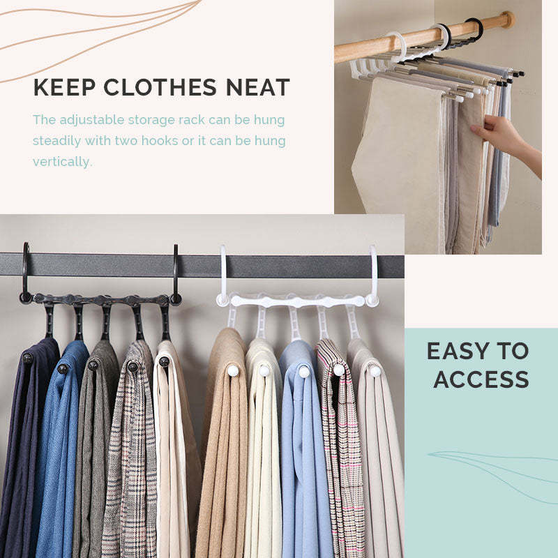 (🎄Christmas Hot Sale🔥🔥)MULTI-FUNCTIONAL PANTS RACK(BUY 3 GET 1 FREE)