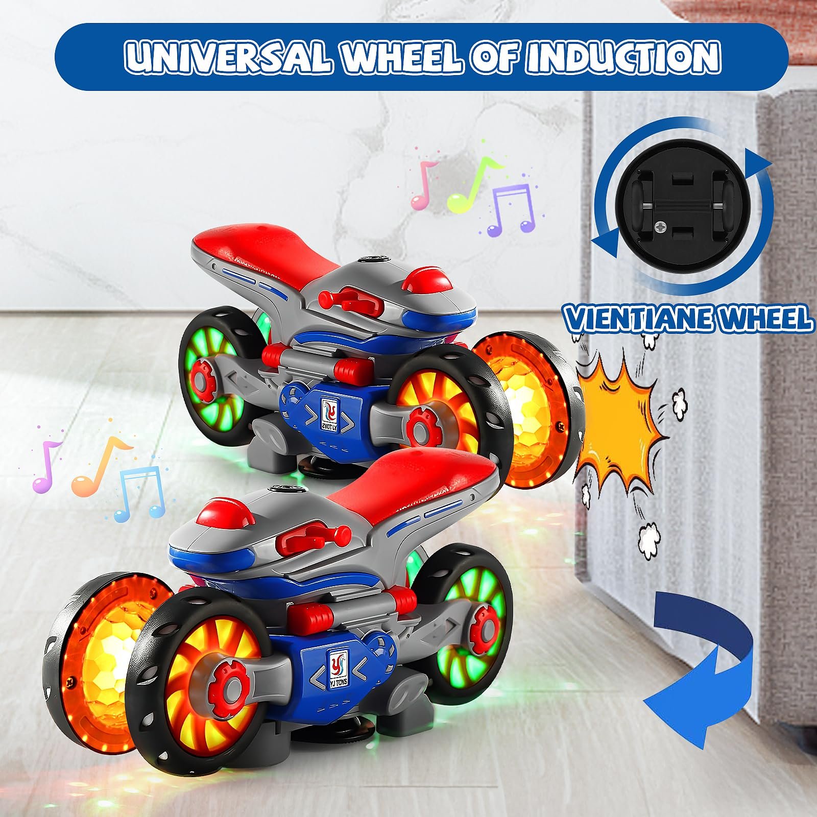 🔥Last Day Promotion 48% OFF-🎁-New Electric Light and Music Deformation Motorcycle