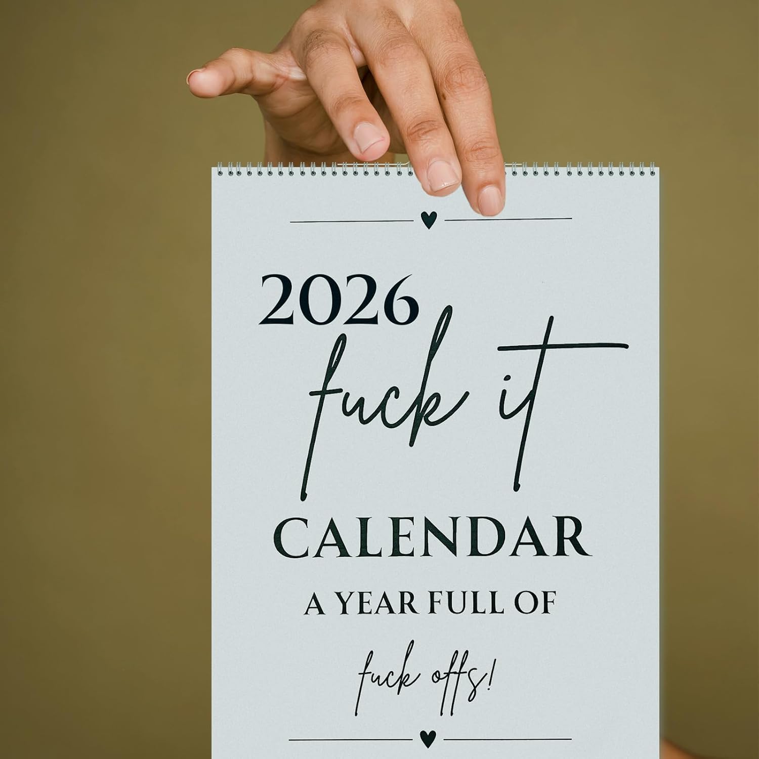 💥LAST DAY SALE 50% OFF💥Fu*k It 2026 Spiral Bound Wall Calendar