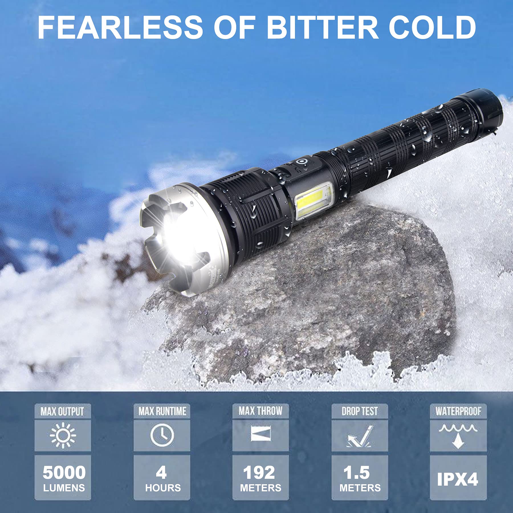🎁Last Day 49% OFF🏠LED Rechargeable Tactical Laser Flashlight