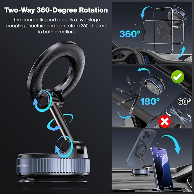 ⏰LAST DAY SALE 50% OFF💥Suction cup magnetic phone holder