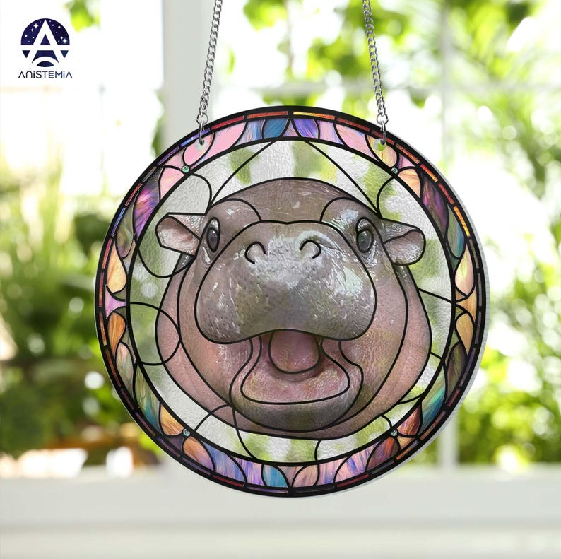 🦛Moo Deng Suncatcher