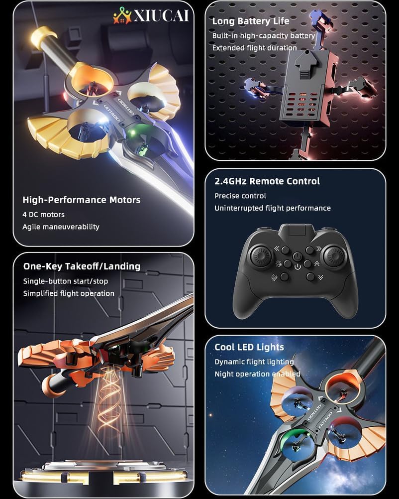 💥LAST DAY SALE 50% OFF💥Dual Remote Control Flying Sword Toy⚡BUY 2 FREE SHIPPING