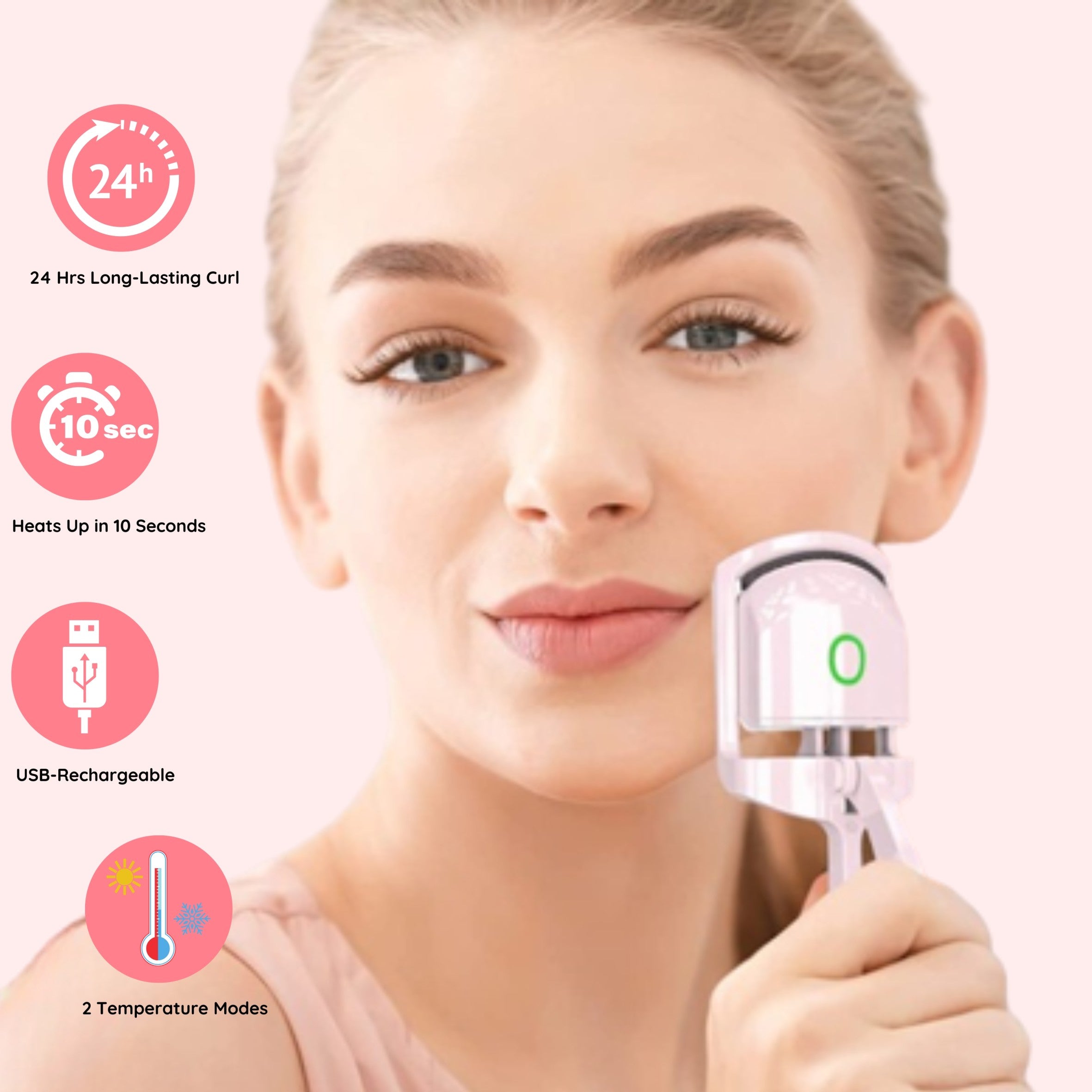 (🔥Last Day Promotion-48%OFF)Easy-Curl-Heated Eyelash Curler(Buy 2 get 10%OFF & Free shipping)