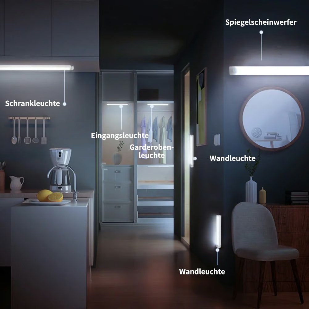 🔥Heißer Verkauf - 49% Rabatt🔥Bohrfreie intelligente Sensor magnetische aufladbare LED-Leuchte