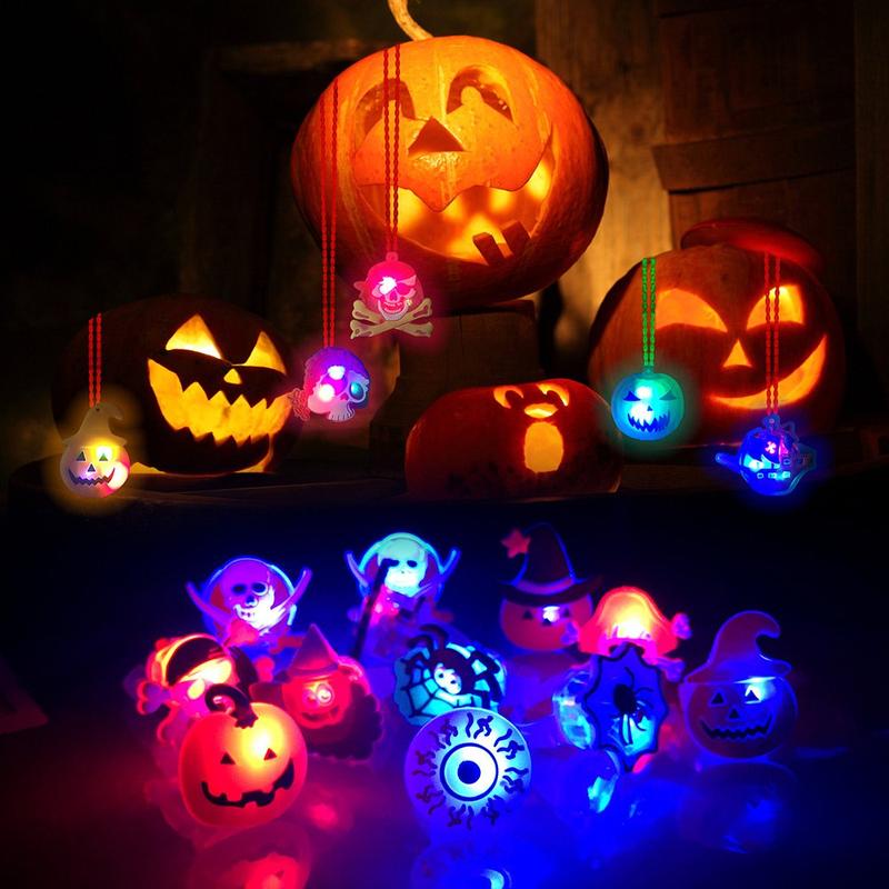 🔥Last Day Promotion 50% OFF🔥 Halloween 50Pcs LED glowing ring