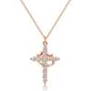 🎁 Today Only 49% Off - Crown Cross Necklace，Water and Sweat Resistant, Color-Resistant