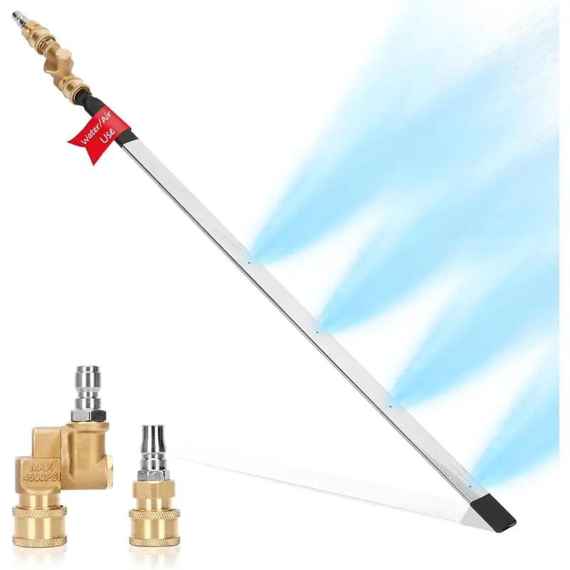 🔥Letzter Tag 50% RABATT -60 cm (23,6 Zoll) verdickter Heizkörper-Reinigungsstab mit Wasser- und Luft-Mehrzweckanschluss