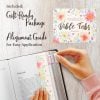 🙏🌸Floral Bible Tabs 66 Peel-and-Stick