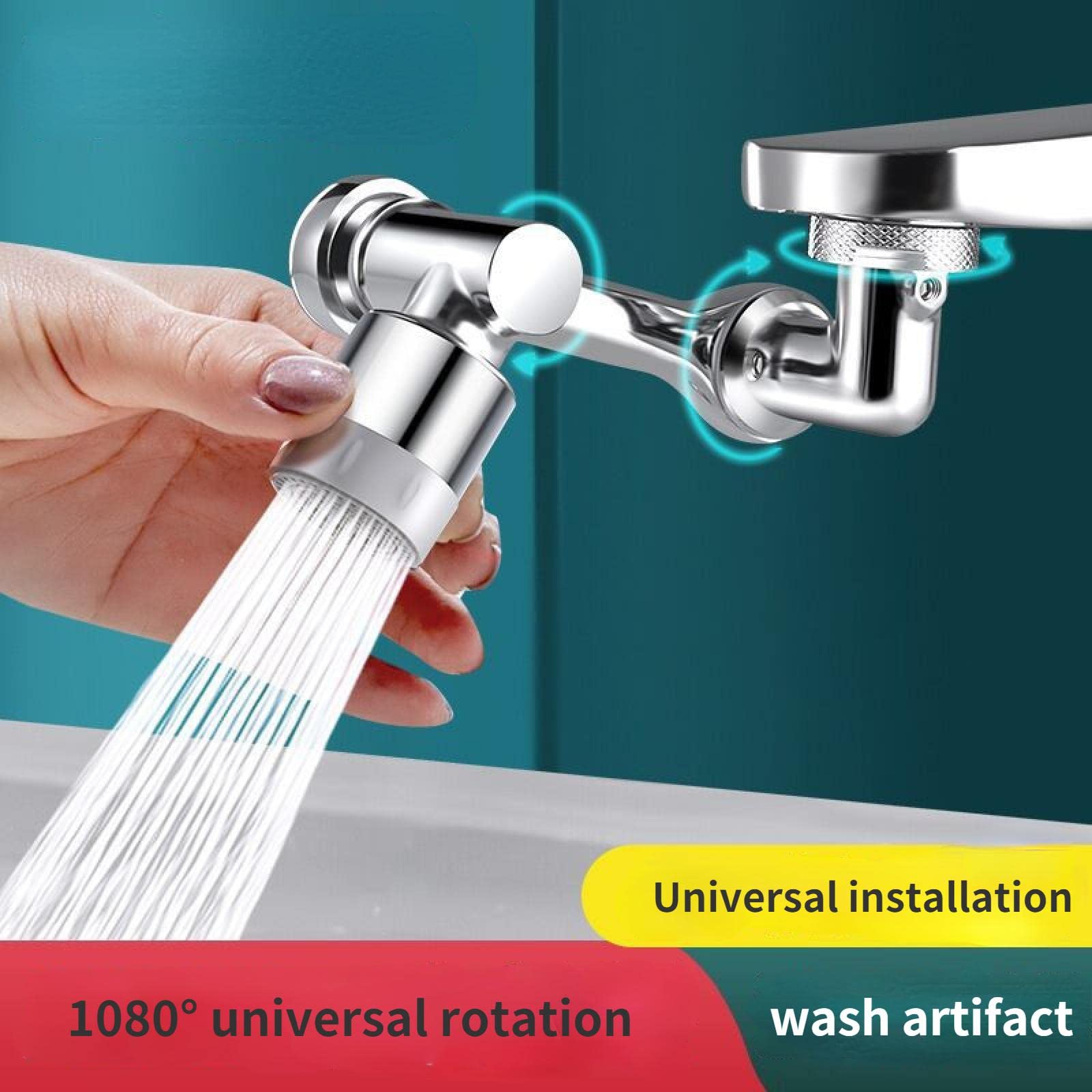 HOT SALE NOW-50% OFF- Universal 1080° Swivel Robotic Arm Swivel Extension Faucet Aerator - BUY 2 GET 1 FREE