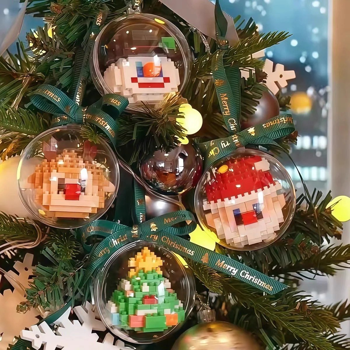 🎁TikTok Last Day Sale - 70% OFF🎄Santa Claus Design Building Blocks Toy