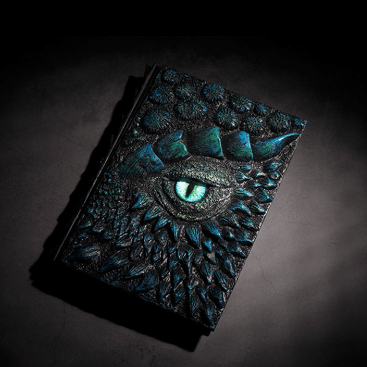 🔥Authentic Handmade 3D Dragon Eye Engraved Notebook🎁Buy 2 Free Shipping