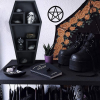 Brand New Spooky Gothic Coffin Floating Rack