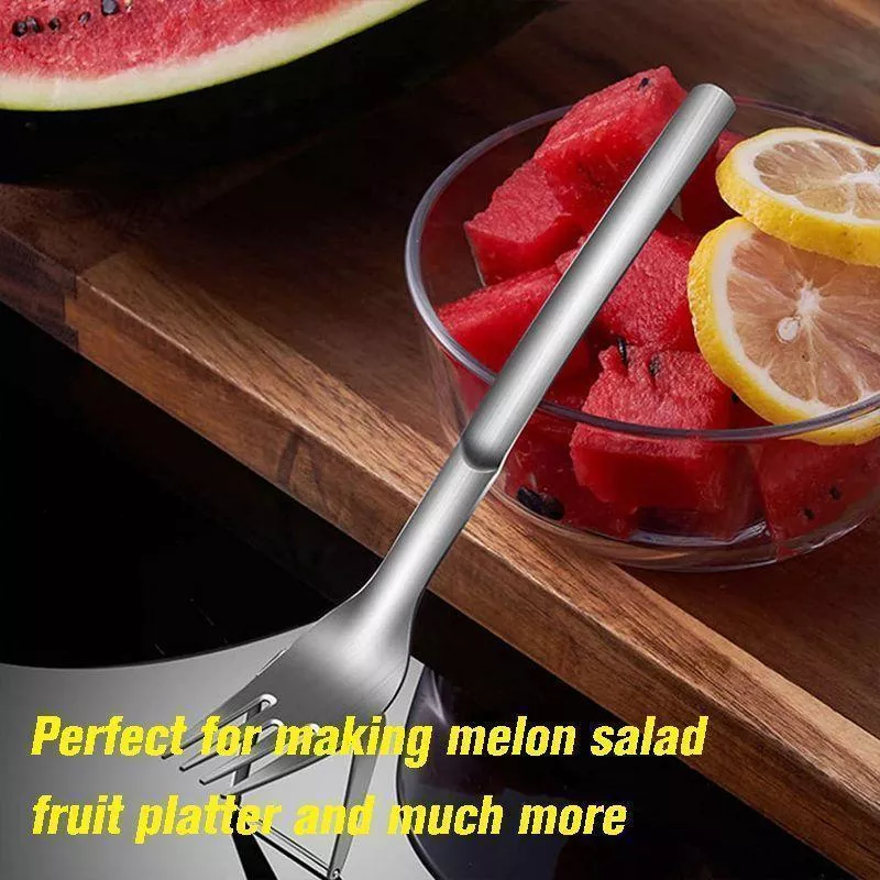 (Last Day Promotion - 50% OFF) 2-in-1 Watermelon Fork Slicer, BUY 5 GET 3 FREE & FREE SHIPPING