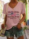 Women's Casual Fashion Fdt Print T-Shirt