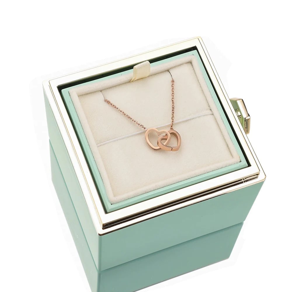 🔥Last Day Promotion 70% OFF-🌹-Eternal Rose Box - With Love Necklace & Real Rose