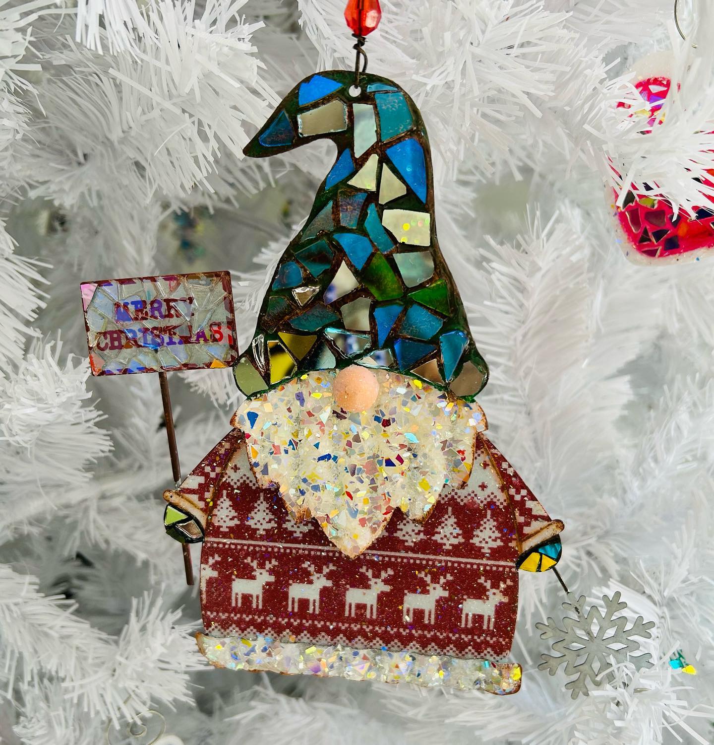 🌲Early Christmas Special 49% OFF-🎅Christmas Gnome SunCatcher - Handmade Home Decor