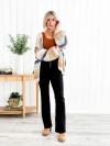 ❤️LETZTER TAG 50 % RABATT🔥Bootcut-Jeans mit mittelhohem Bund und Knopfleiste