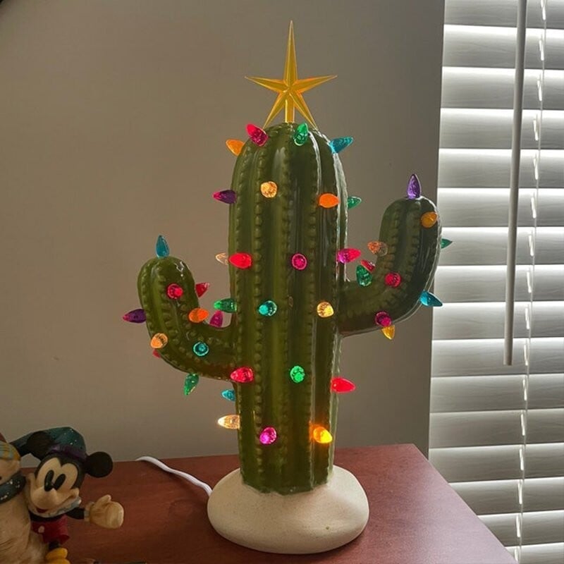 🎁Early Christmas Sale 49% OFF🌵Vintage Christmas Luminous Cactus✨