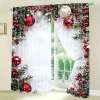 💥LAST DAY SALE 50% OFF💥Christmas Ball Holiday Printed Curtains