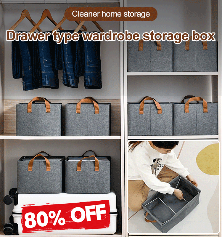 ⚡Last DAY 70% OFF🎁Foldable closet storage box-Buy 2 Free VIP Shipping