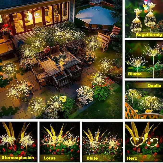 ❤️Letzter Tag 49 % Rabatt - Solarbetriebene Lichterketten für den Garten