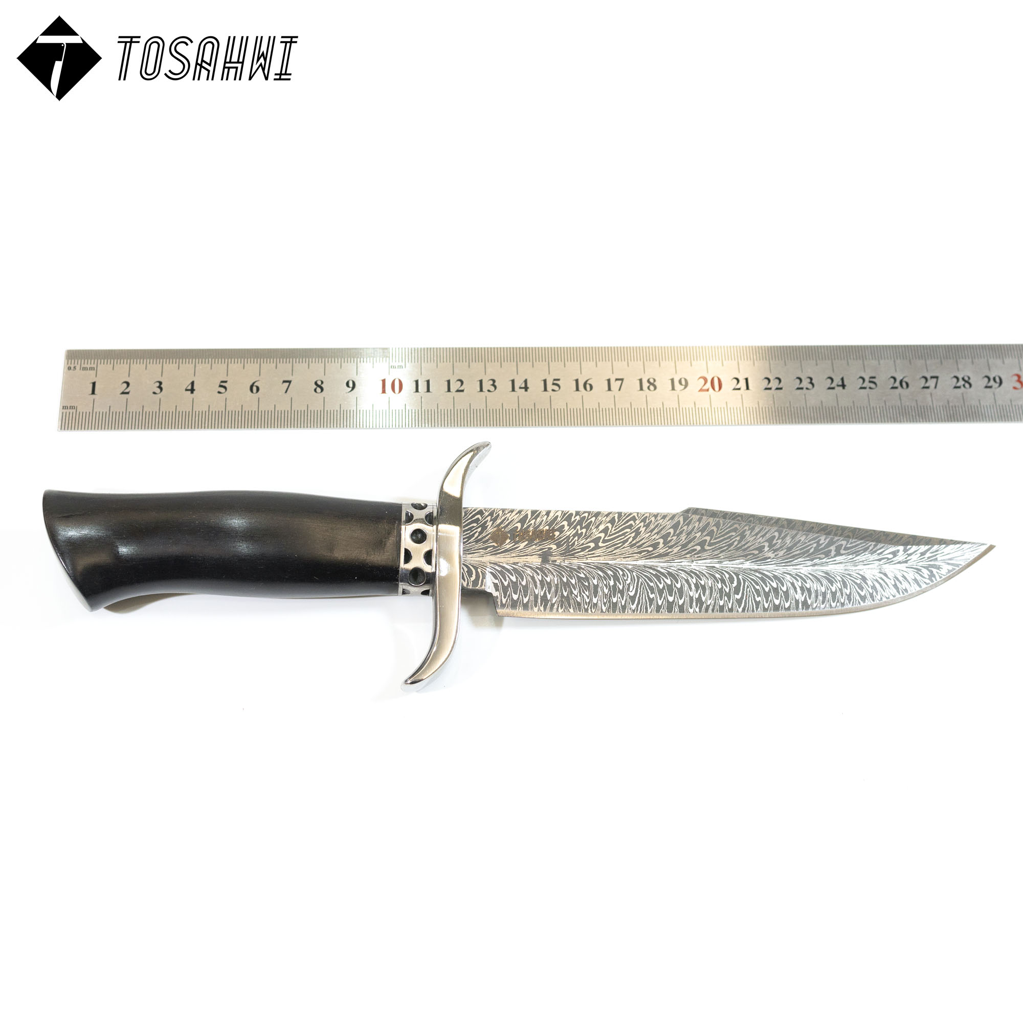 TOSAHWI HANDMADE Sandalwood Handle Chrome Steel Fixed Blades-69541