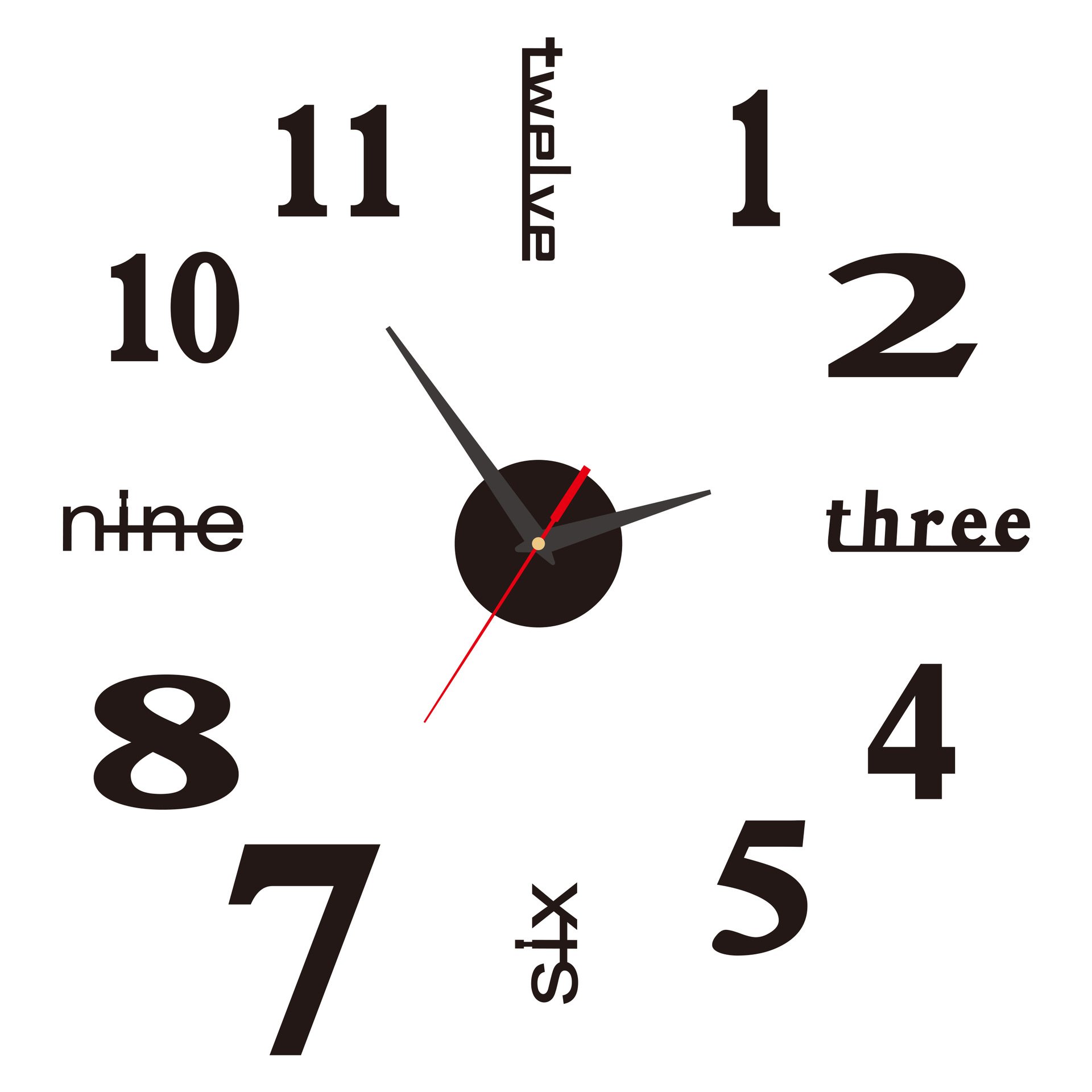 🔥Last Day Promotion 50% OFF⏰ 3D Wall Decal Decorative Clock