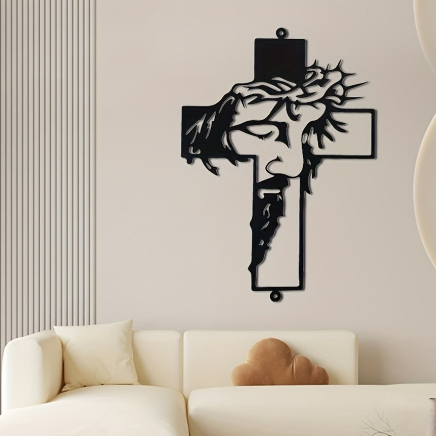 ON SALE🔥Jesus Cross Metal Sign Christ Wall Art Decor [Height of 18 inches]