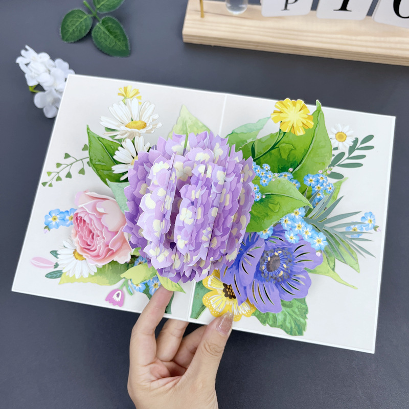 💐Handmade 3D Flower Greeting Card