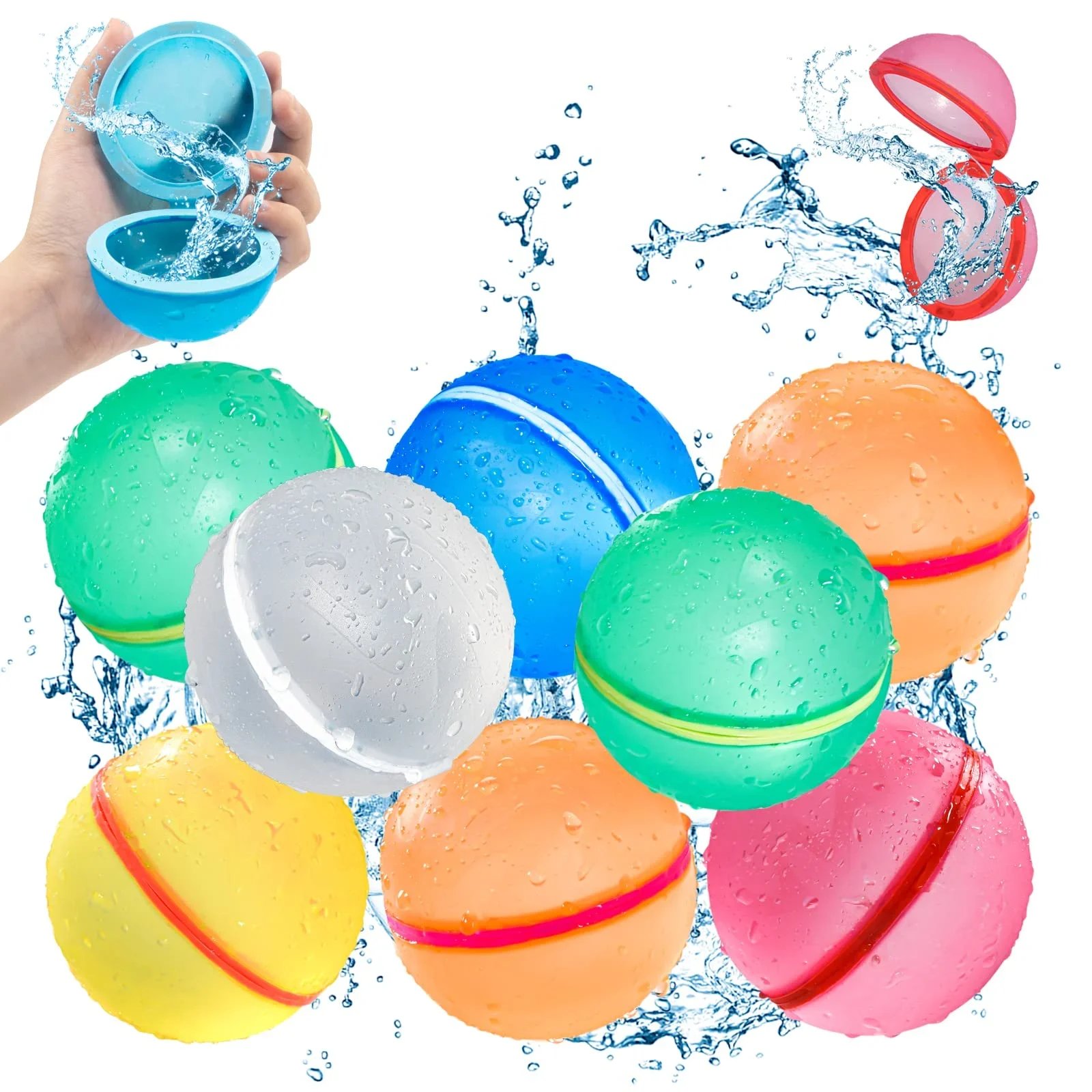 🔥Summer Hot sale--60%OFF🤽‍Reusable self sealing water balloons(Buy 6 Save $10)