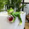 🎁TikTok Last Day Sale - 70% OFF🐸 Frog Flower Pot Hanger Ornament🍷