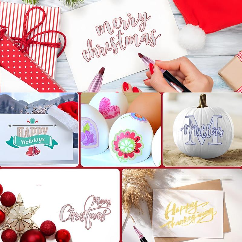 🎄⏰Last Day 49% OFF🎉 Double Line Outline Art Pen Marker Pen